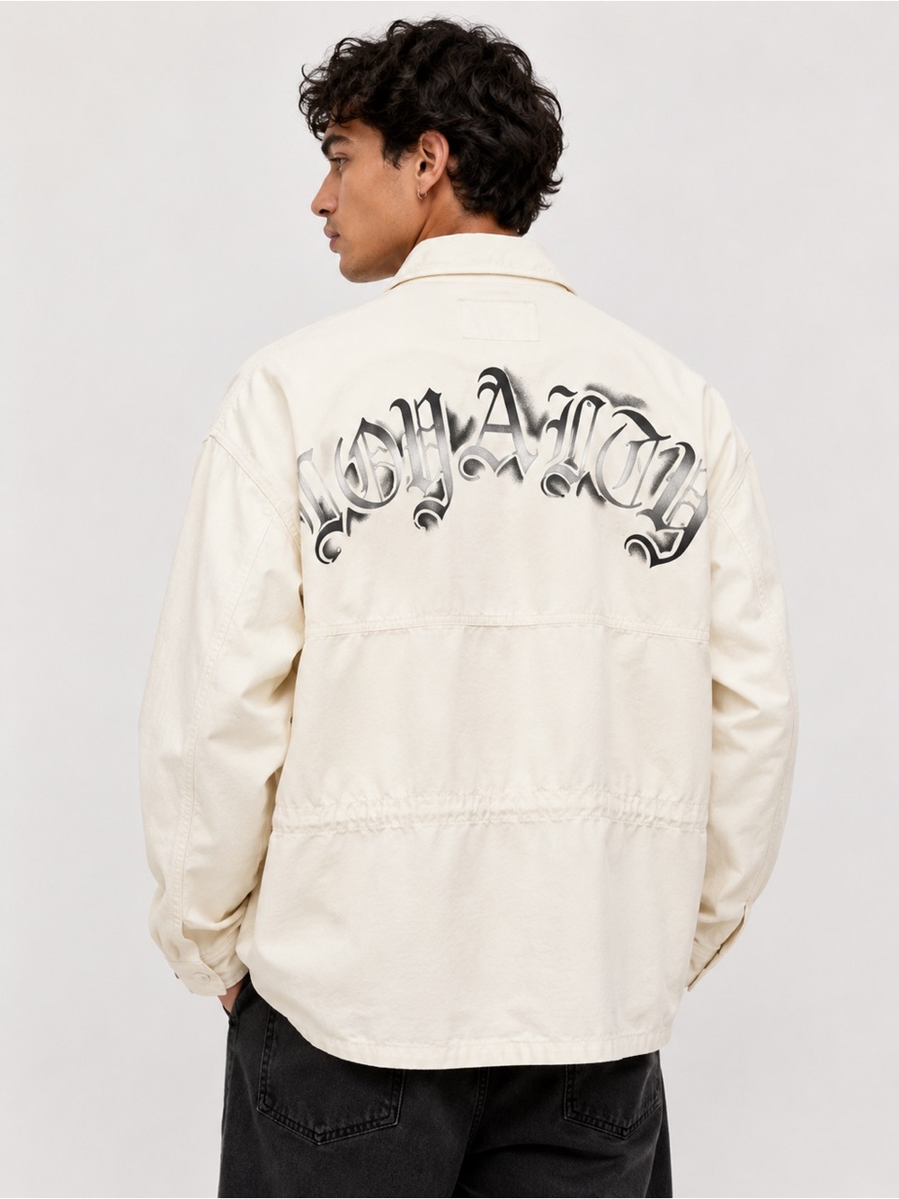 Spirit Jersey NY Loyalty Utility Cargo Jacket Almond Milk M NWT